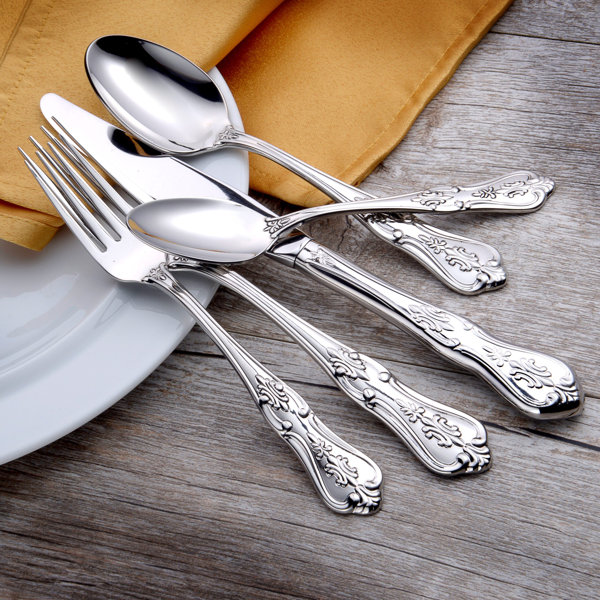 Liberty Tabletop Kensington Stainless Steel Flatware Set Service for